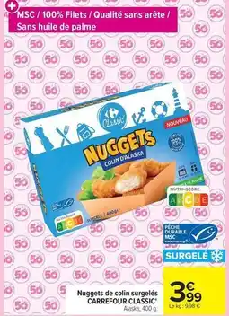 Carrefour Market Carrefour - nuggets de colin surgelés offre
