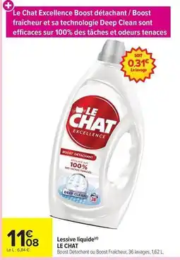 Carrefour Market La queue du chat - lessive liquide offre