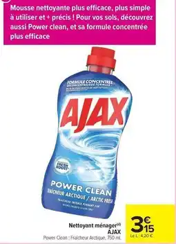 Carrefour Market Ajax - nettoyant ménager offre