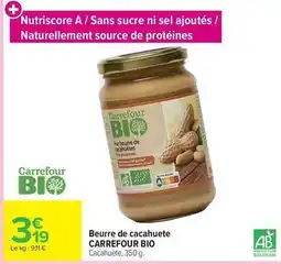 Carrefour Market Carrefour - beurre de cacahuete offre