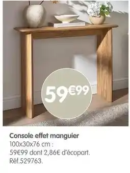b&m Console effet manguier offre