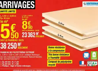 Brico Dépôt Panneau de polystyrène extrudé offre