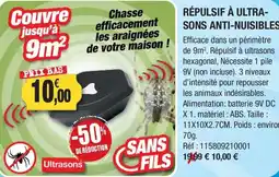Outiror Repulsif a ultra sons anti-nuisibles offre