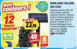 Outiror SOLAIRE Guirlande Solaire 400 LED offre