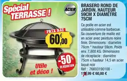Outiror Brasero rond de jardin hauteur x diametre offre