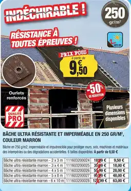 Outiror Bâche ultra résistante et impermeable en 250 gr/m offre