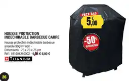 Outiror TITANIUM Housse protection indéchirable barbecue carré offre