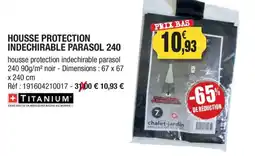 Outiror Titanium housse protection indechirable parasol 240 offre