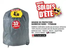 Outiror Titanium housse de protection barbecue rond offre