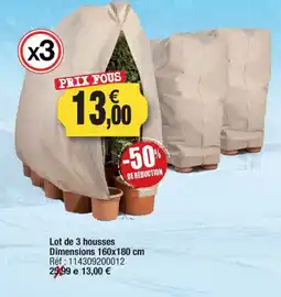 Outiror Lot de 3 housse dimensions offre