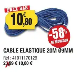 Outiror Cable elastique 20mm 9mm offre