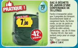 Outiror SAC À DÉCHETS DE JARDIN offre