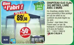 Outiror CHAPITEAU CLIC CLAC offre