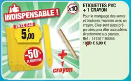 Outiror ETIQUETTES PVC offre