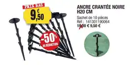 Outiror Ancre crantée noire offre