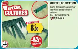 Outiror GRIFFES DE FIXATION offre