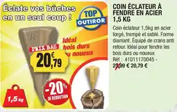 Outiror TOP OUTIROR Coin éclateur à fendre en acier offre