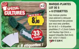 Outiror MARQUE-PLANTES offre