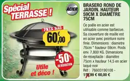 Outiror Brasero rond de jardin hauteur offre