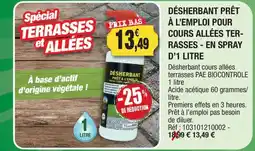 Outiror PAE BIOCONTROLE DÉSHERBANT offre
