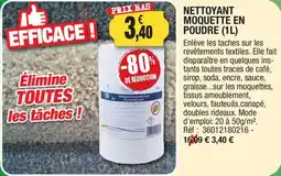 Outiror Nettoyant moquette en poudre offre