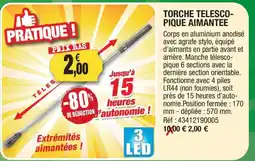 Outiror Torche telescopique aimantee offre