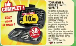 Outiror TOURNEVIS À CLIQUET HAUTE QUALITÉ offre