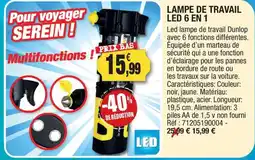 Outiror Dunlop Lampe de travail offre
