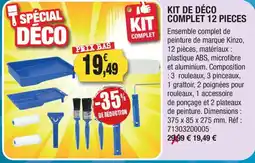Outiror Kinzo Kit de déco complet 12 pièces offre