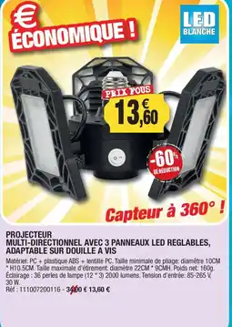 Outiror LED BLANCHE PROJECTEUR offre
