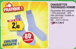 Outiror Chaussettes thermiques homme offre