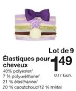 Zeeman Élastiques pour cheveux offre