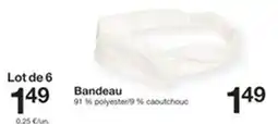 Zeeman Bandeau offre