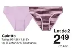 Zeeman Culotte offre