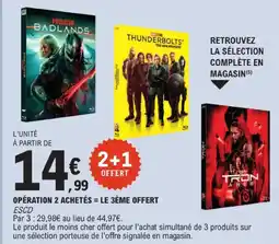 E.Leclerc Opération 2 achetés = le 3ème offert offre