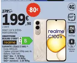 E.Leclerc Realme smartphone c100x offre