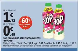 E.Leclerc Yoplait yop framboise offre découverte offre