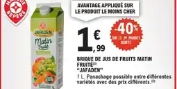 E.Leclerc Jafaden brique de jus de fruits matin fruité offre