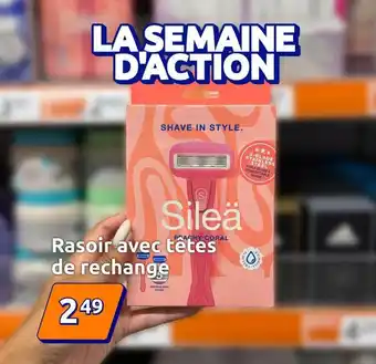 Rasoir avec têtes de rechange