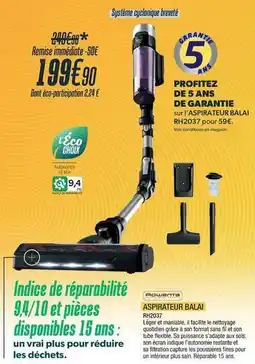 Proxi Confort Samsung - suri aspirateur balai rh2037 offre