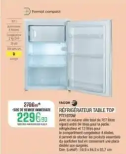 Extra Fagor - réfrigérateur table top fft10dww offre