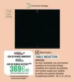 Extra Table induction offre