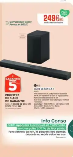 Extra Lg - console offre