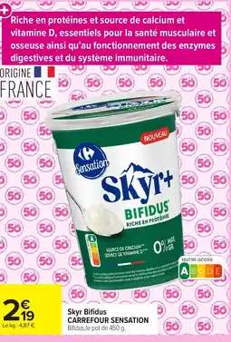Carrefour Market CARREFOUR SENSATION Skyr Bifidus offre