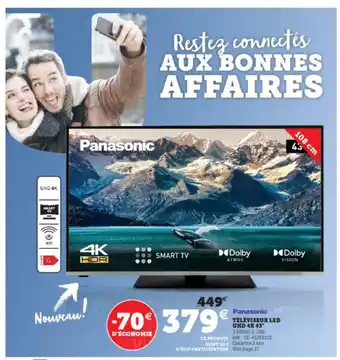 Super U Tèlèviseur Led UHD 4K43: offre