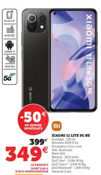 Super U Xiaomi 11 Lite 5G Ne offre