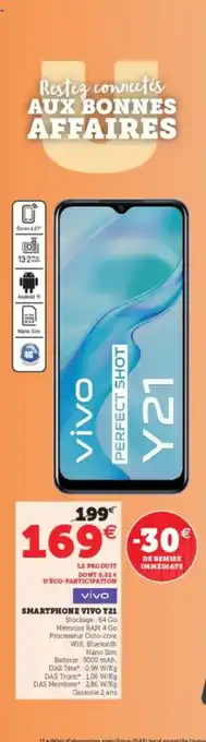 Super U Smartphone Vivo y21 offre