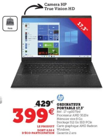 Super U Ordinateur Portable 17.3 offre