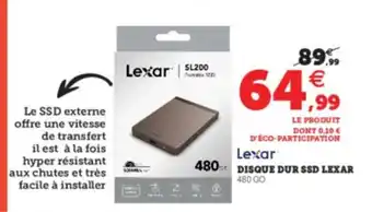 Disque Dur SSD Lexar