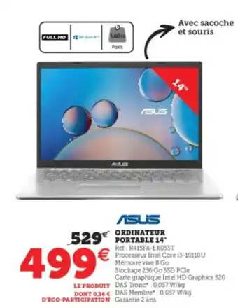 Super U Ordinatuer Portable 14" offre